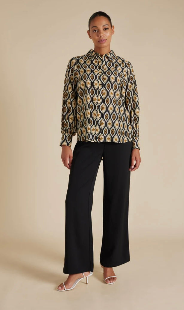 Alessandra Soho Cotton Silk shirt in Natural Concerto