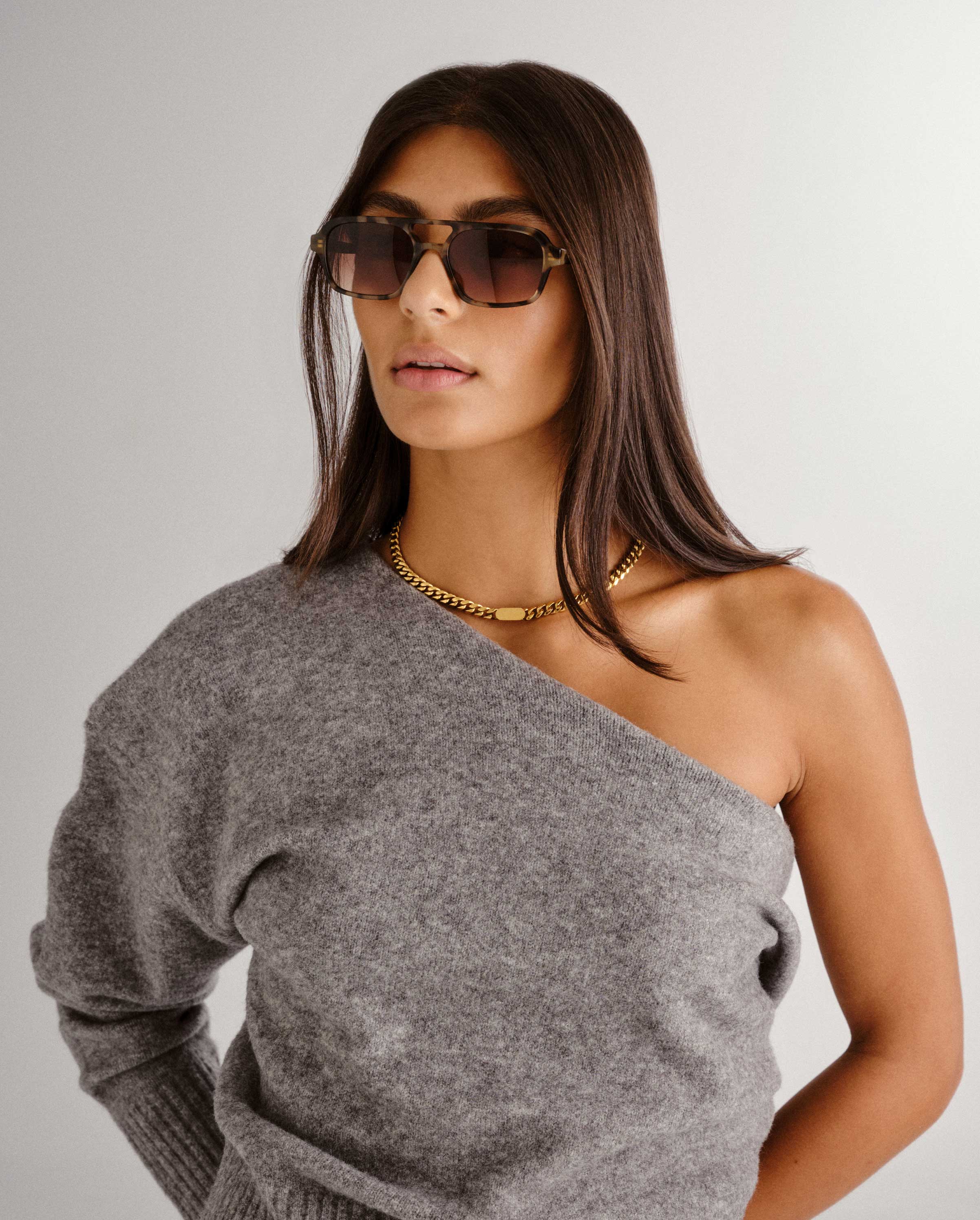 Luv Lou Dusty Sunglasses Mocha Tort