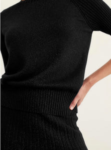 Alessandra Macy Top Lurex Black