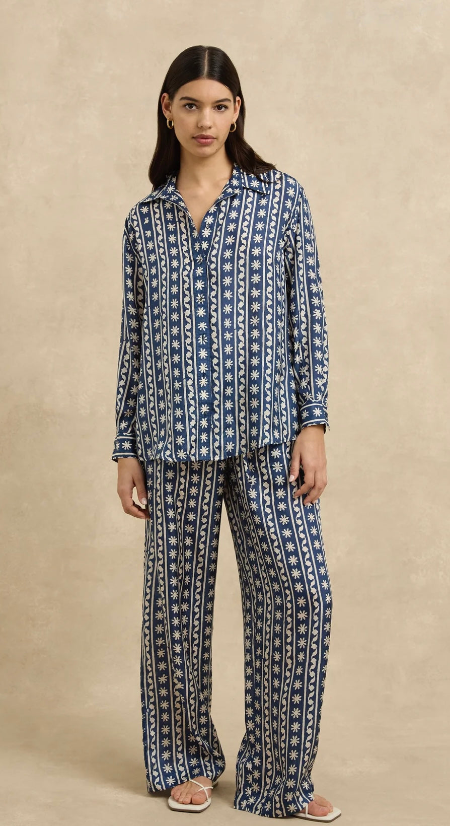 Hannah Stevie Shirt in Wave Wonder