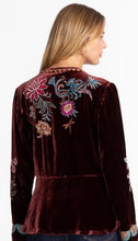 Load image into Gallery viewer, Johnny Was Velvet Peplum Jacket Edwin