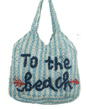 Load image into Gallery viewer, The Jacksons Drew Bag - To the Beach Sky Natural