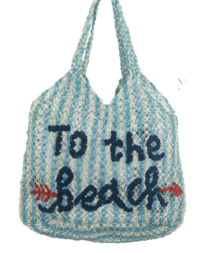 The Jacksons Drew Bag - To the Beach Sky Natural