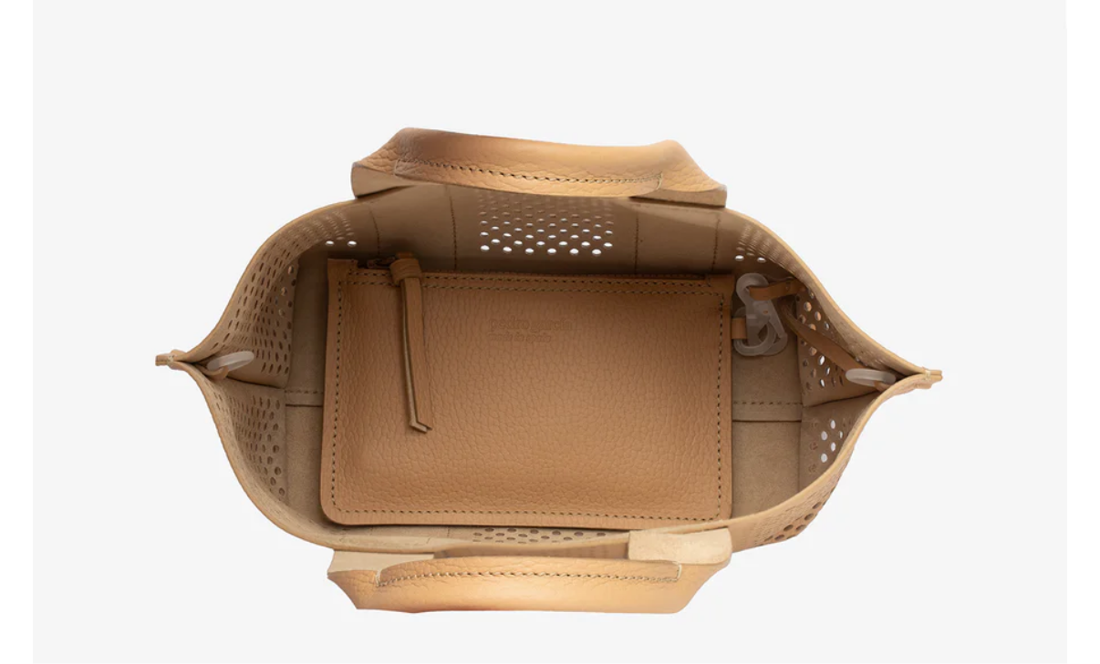 Pedro Garcia Mini Perfed Tote Hazelnut Castoro