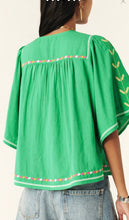 Load image into Gallery viewer, Ba&amp;sh Katie Embroidered Top Green