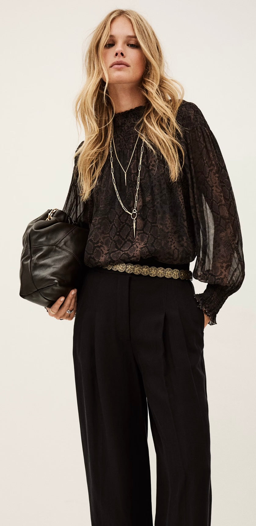 BA&SH Shamy Serpent Shirt