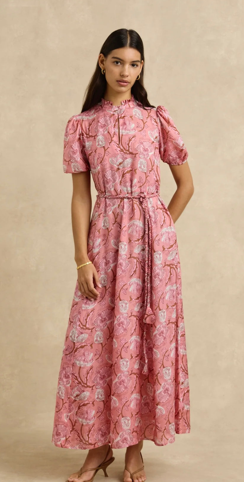 Hannah Oceanus Dress Hibiscus Pink