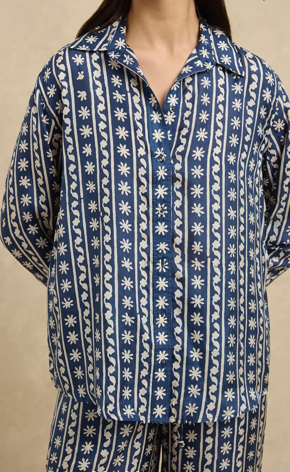 Hannah Stevie Shirt in Wave Wonder