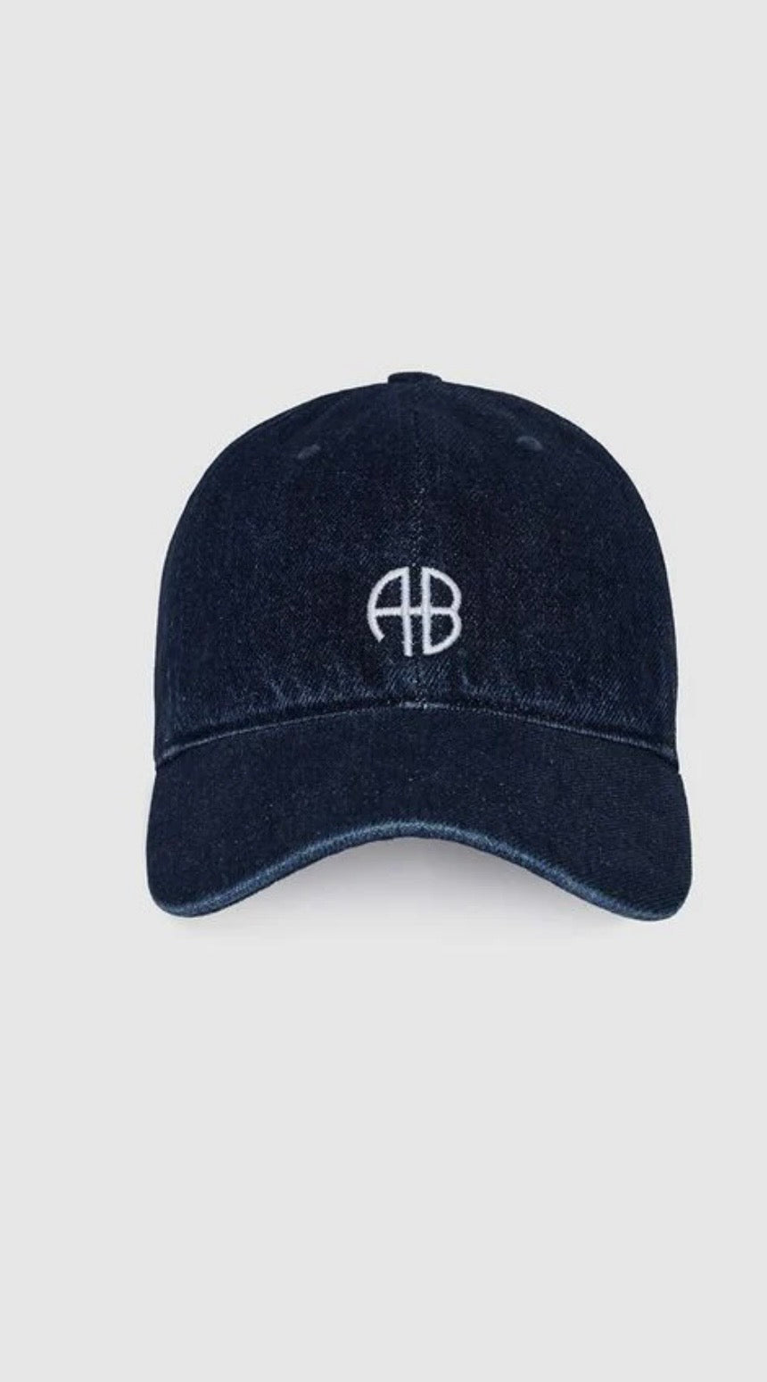 Anine Bing Jeremy Baseball Cap in Ink Blue