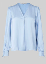 Load image into Gallery viewer, Second Female Barri Blouse Cashmere Blue
