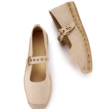 Load image into Gallery viewer, Estilo Emporio Margeux Espadrille Flat - Sand