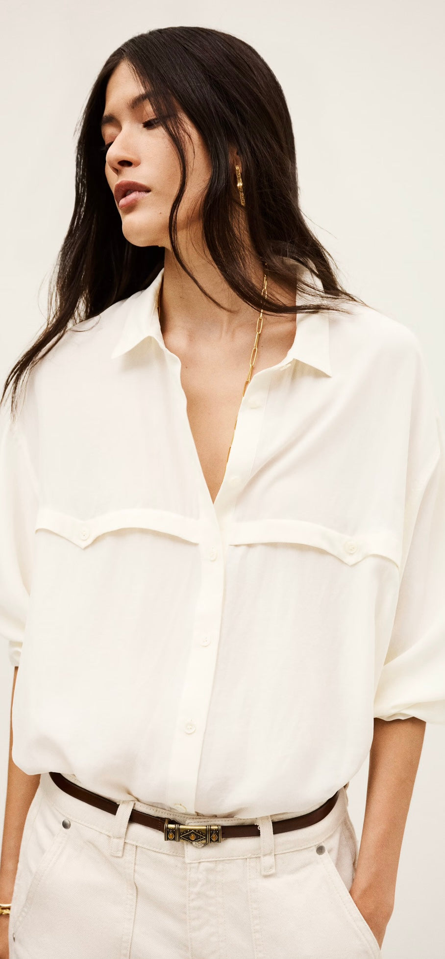 BA&SH Haora Ecru Shirt