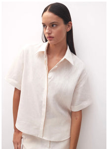 Morrison Annie Linen Shirt. cream