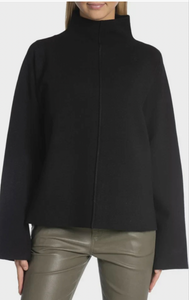 Second Female Stinna Knit T Neck  - Black