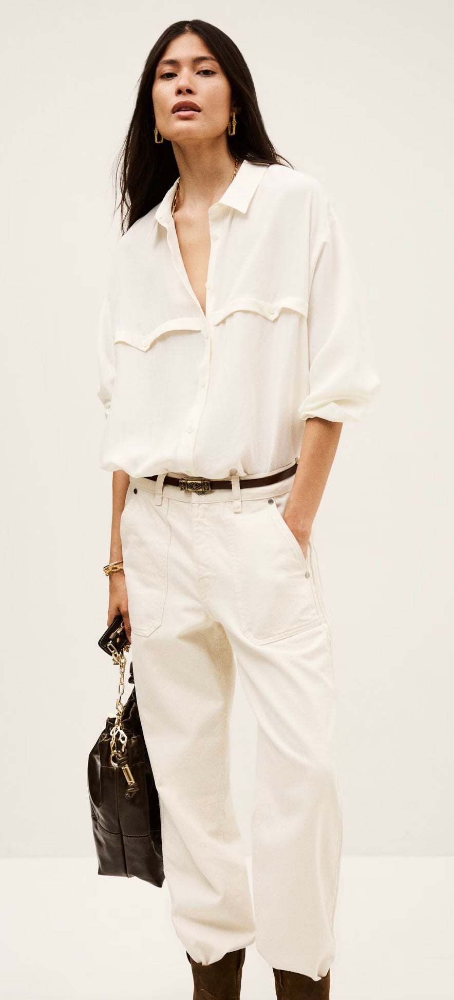 BA&SH Haora Ecru Shirt