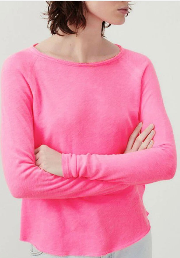 American Vintage Sonoma Tee in Pink Acid Fluo