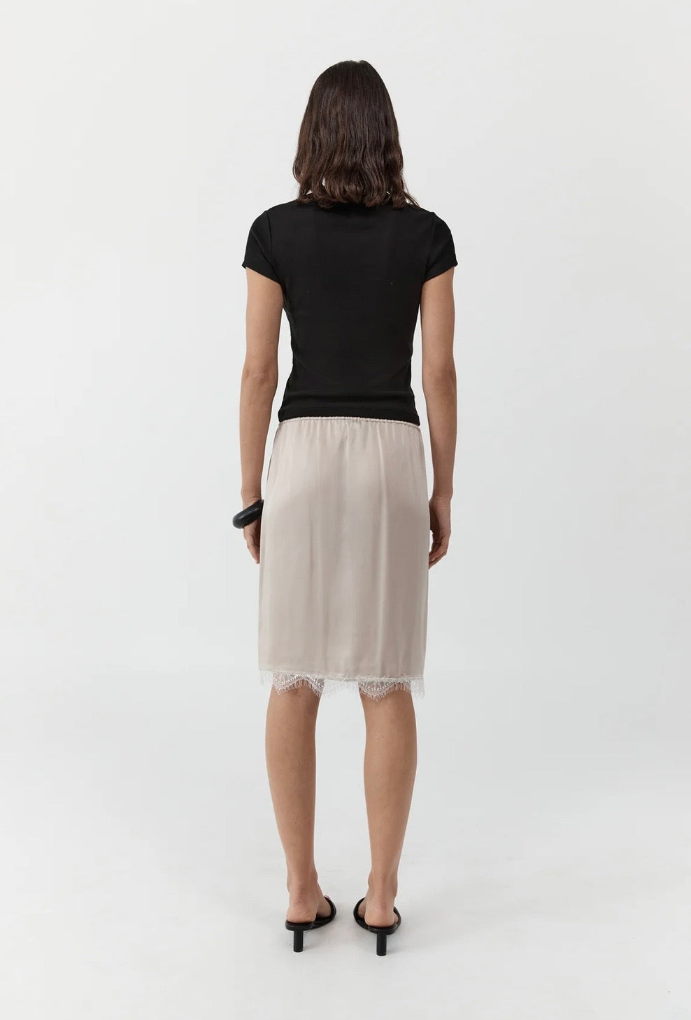 St Agni Fine Lace Skirt Stone