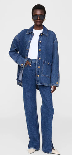 Anine Bing Luca Jacket in Indigo Denim