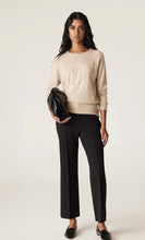 Load image into Gallery viewer, Cable Cashwool Logo Jumper Oatmeal
