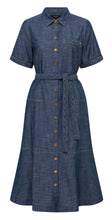 Load image into Gallery viewer, Cable Chambray Dress Blue