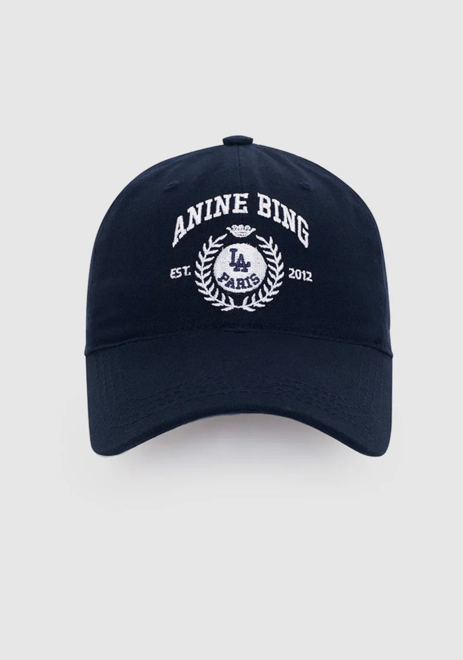 Anine Bing Jeremy Baseball Cap in Collegiate Blue