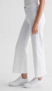 AG Saige Wide Leg Crop Jean - Modern White