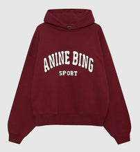 Load image into Gallery viewer, Anine Bing Alec Hoodie Sport - Cabernet