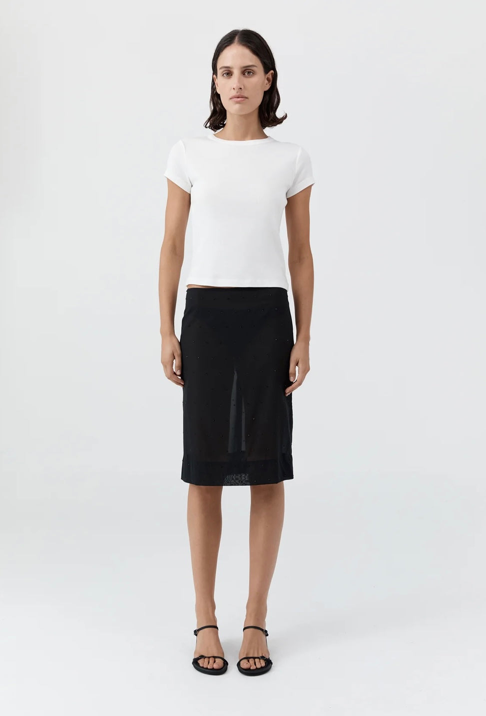 St Agni White Baby Tee