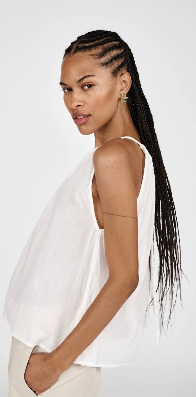 Rabens Saloner Hoda Cotton Halter Top