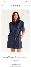 Load image into Gallery viewer, Cable Arlo Vegan Dress Navy