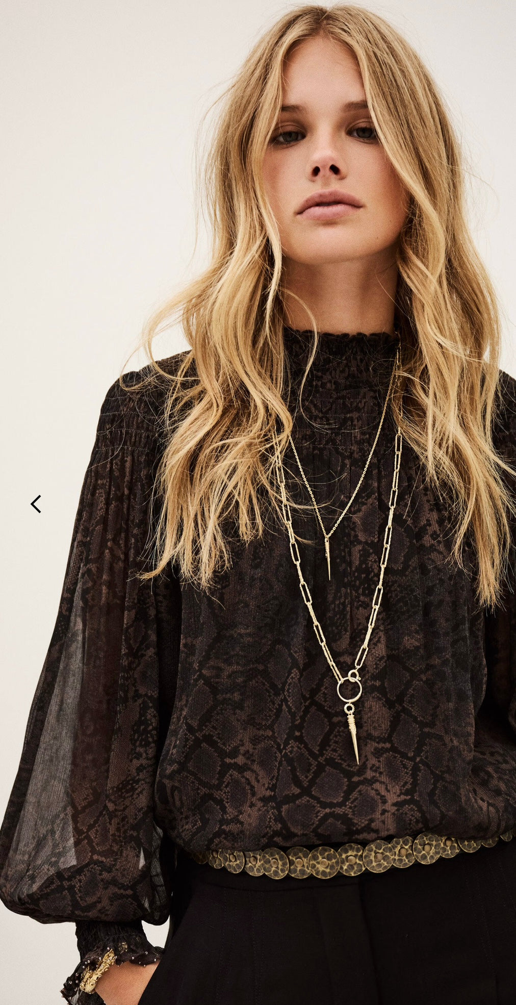 BA&SH Shamy Serpent Shirt