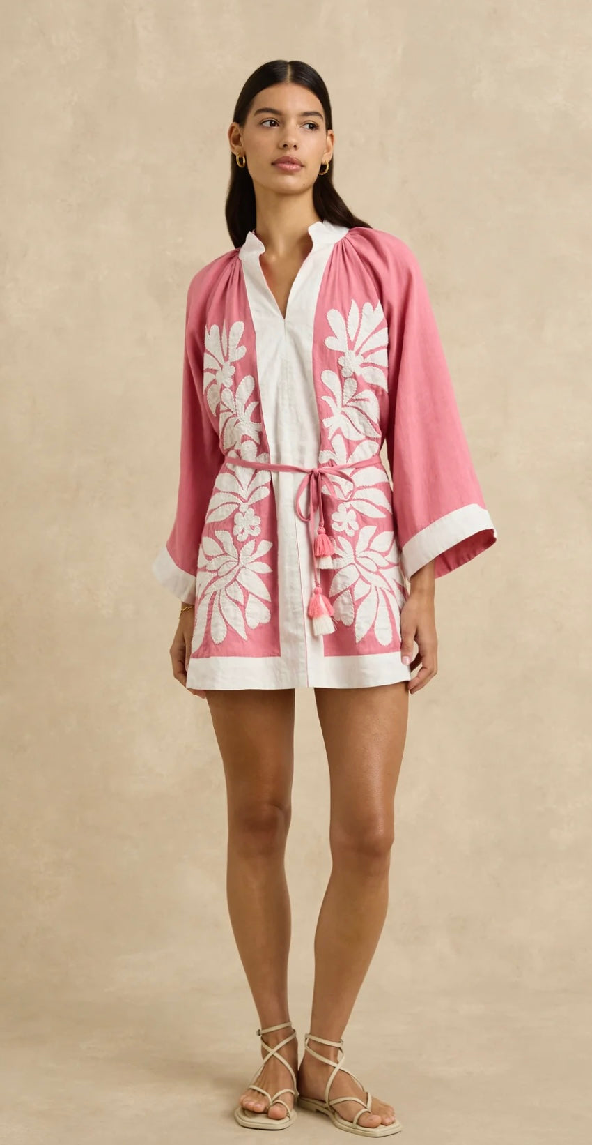 Hannah Lumi Dress Flora Pink