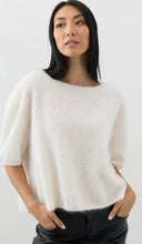 Load image into Gallery viewer, Mia Fratino Erika Tee in  Mongolian Cashmere - Polar