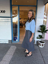 Load image into Gallery viewer, Dea the Label Business Skirt in Elephant Grey