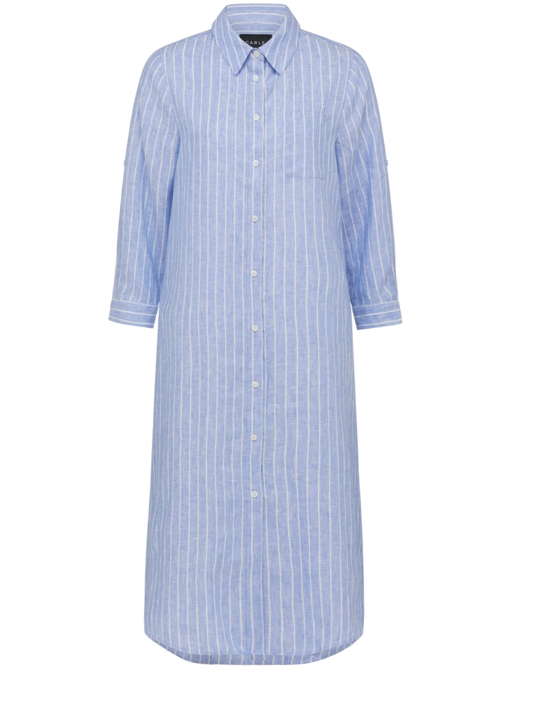 Cable Pure Linen Shirt Dress