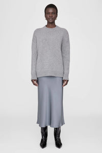 Anine Bing Bar Silk Skirt Grey