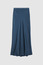 Load image into Gallery viewer, Anine Bing Bar Maxi Silk Skirt in Navy