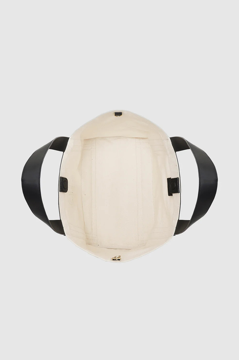 Anine Bing Cara Tote with Black Monogram