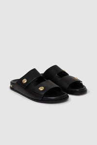 Anine Bing Ella Slides Black