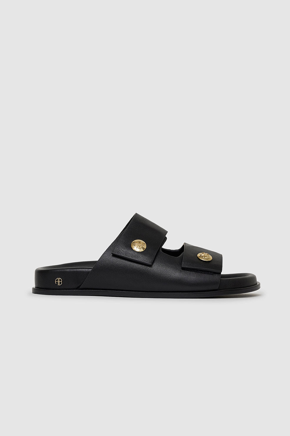 Anine Bing Ella Slides Black