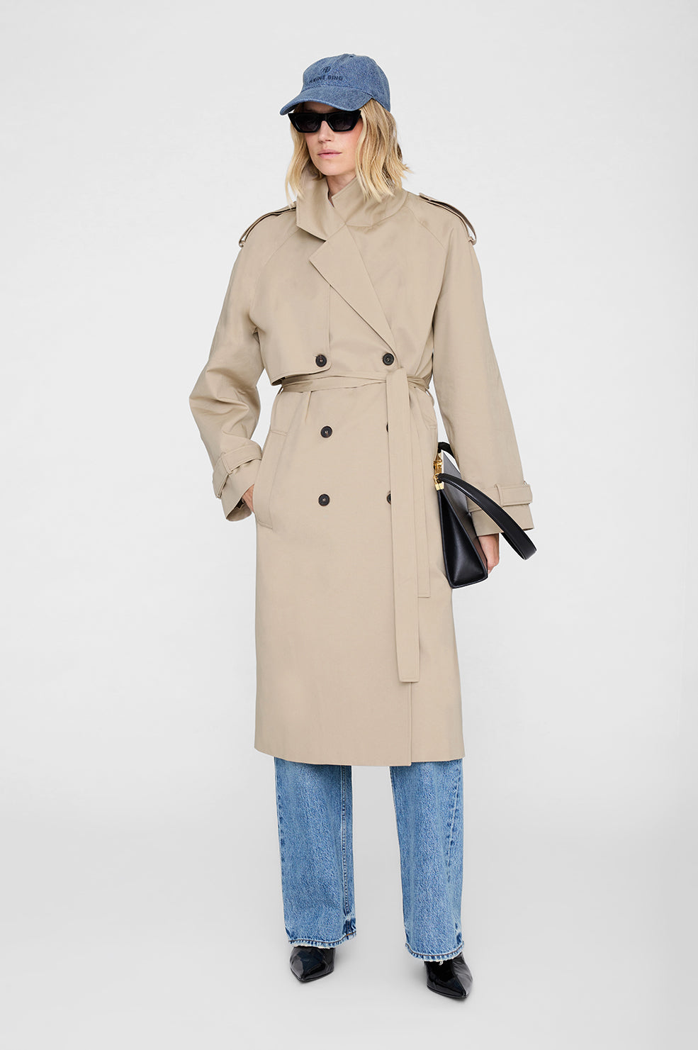 Anine Bing Jeremy Baseball Cap AB Shadow Blue