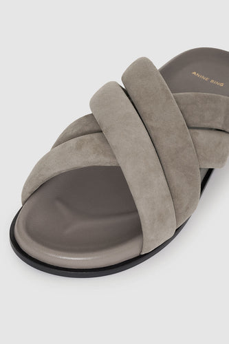 Anine Bing Lizzie Slides Taupe