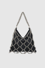 Load image into Gallery viewer, Anine Bing Mini Gaia Chain Bag Black and Silver