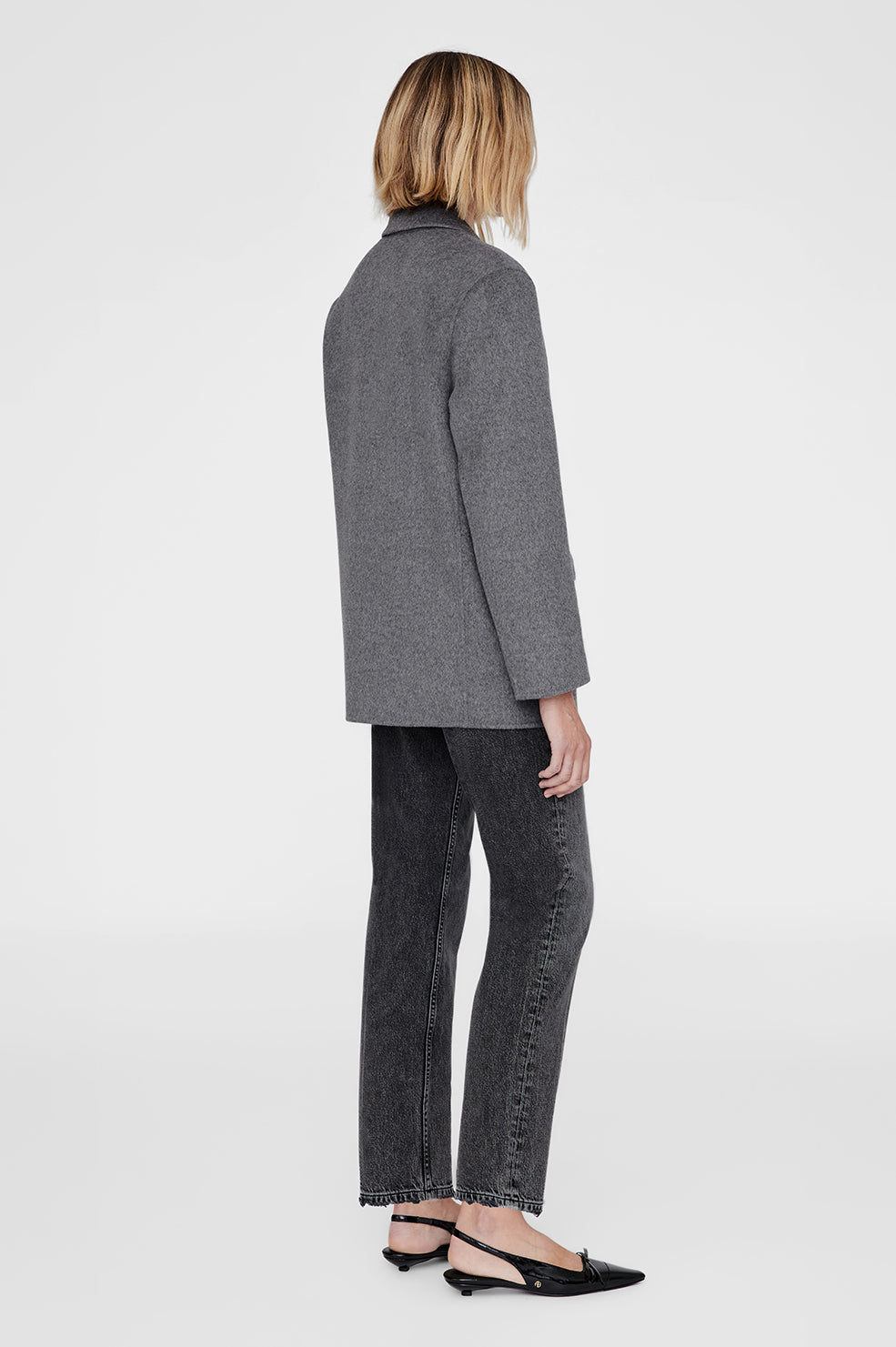 Anine Bing Quinn Blazer - Heather Grey