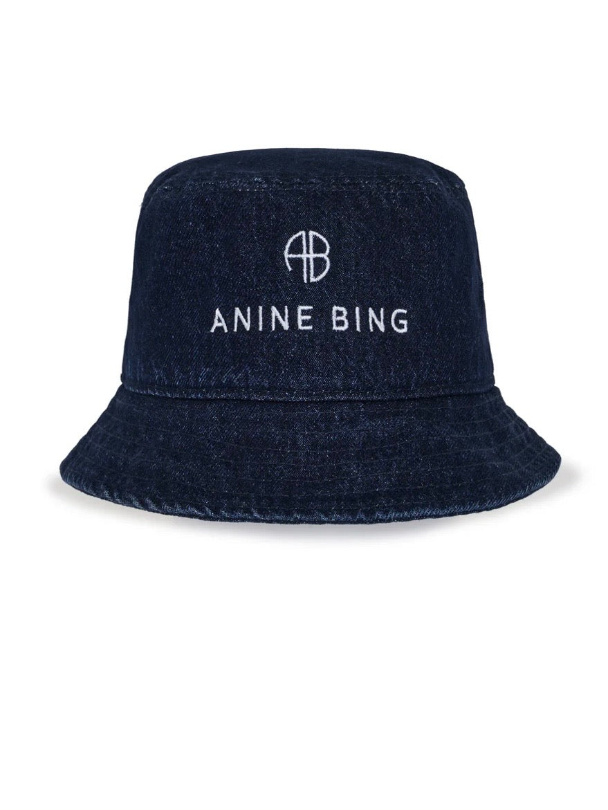 Anine Bing Nicks Bucket Hat in Ink Blue