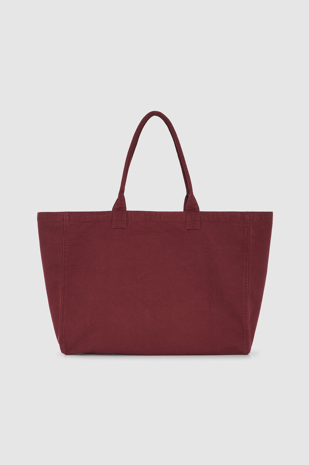 Anine Bing Leo Canvas Tote Collegiate Fig