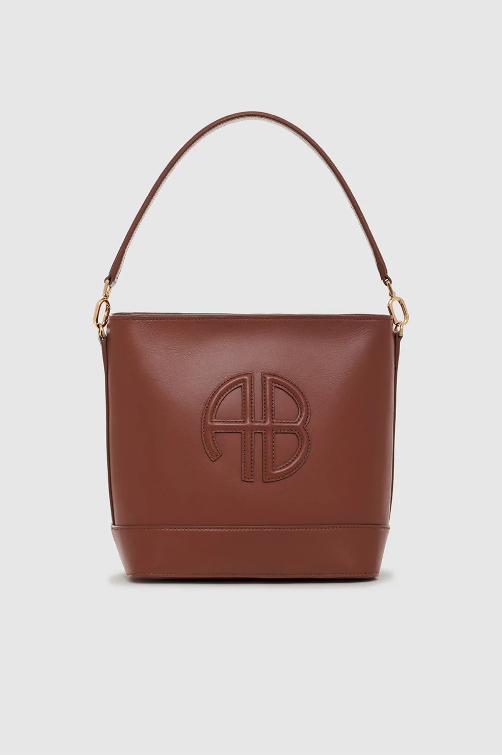 Anine Bing Lili Bucket Bag in Cognac