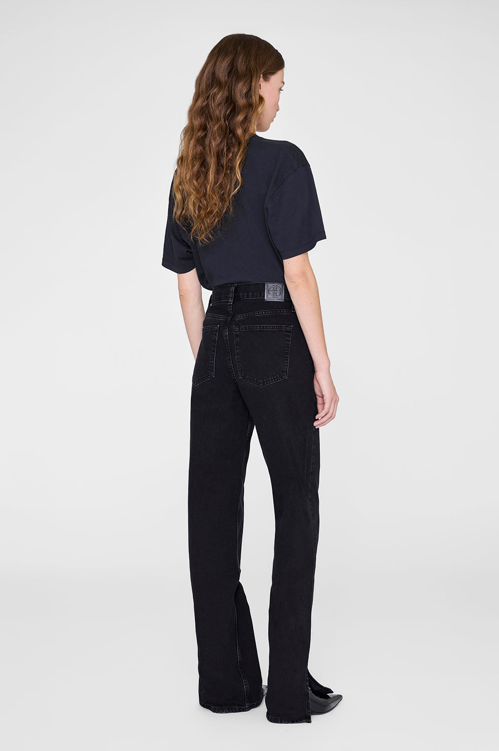 Anine Bing Walker Tee California Vintage Black