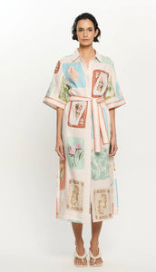 Kivari Coastline Shirt midi dress