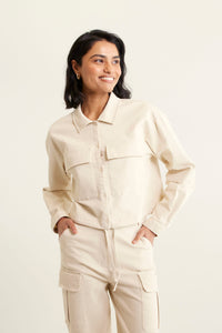 Alessandra Franklin Drill  Top Pebble